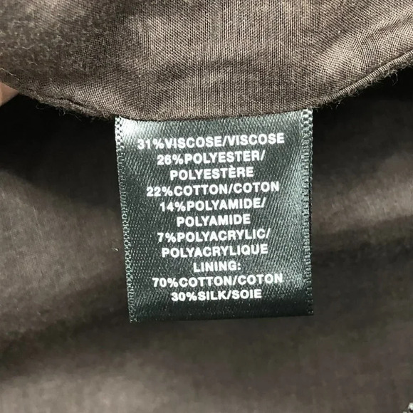 Lafayette 148 Bronze Black Metallic  Geometric print Ikat Jacket Zip Blazer 6 - Picture 4 of 16